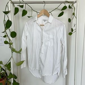 Madewell White Button Down Shirt